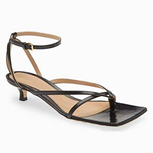 Bottega Veneta Women's Stretch Ankle Strap Kitten Heel Sandals Size 39